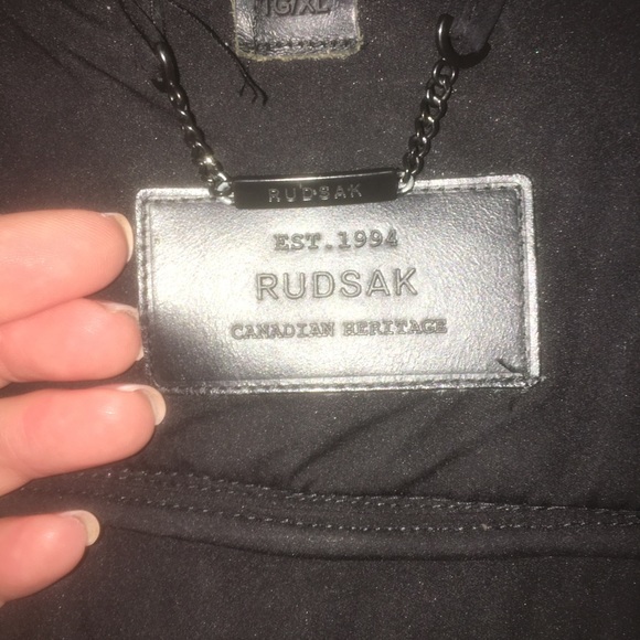 MODA -down puffer coat with fur RUDSAK. - Picture 6 of 12